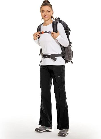 Womens 10" Hiking Cargo Shorts Cotton Casual Military Army Combat Outdoor Sports Work Shorts with 7 Pockets in Kuwait