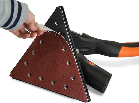 WEN 6377SP120 120-Grit Hook & Loop 11-1/4-Inch Triangle Drywall Sander Sandpaper, 10 Pack in Saudi Arabia