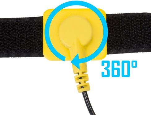 كينج وين سوار معصم مضاد للكهرباء الساكنة، سوار معصم اي اس دي قابل للتعديل يناسب معصمك بشكل مريح. سوار ارضي لحماية جهاز الكمبيوتر او الالكترونيات من الكهرباء الساكنة in Kuwait