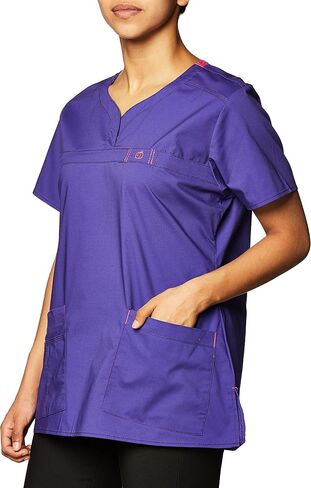 WonderWink Women's Patience Curved Notch Neck Top in Saudi Arabia