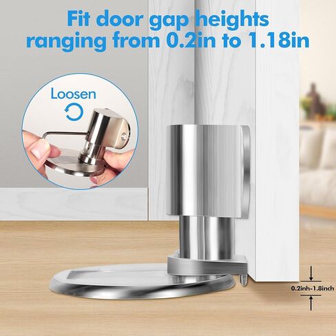 سدادات أبواب مغناطيسية قابلة للتعديل لأسفل الباب، لاصقة مثبتة على الأرض بدون توقف للباب، حامل باب مغناطيسي حديث لحماية الحائط للمركبات الترفيهية/الغرفة/الحظيرة/باب شديد التحمل in Kuwait