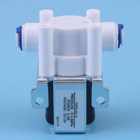 Dc 12v 1/4" Electric Solenoid Valve Inlet Feed Plastic Water Solenoid Valve Quick Connect Normally Close in Saudi Arabia