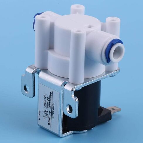 Dc 12v 1/4" Electric Solenoid Valve Inlet Feed Plastic Water Solenoid Valve Quick Connect Normally Close in Saudi Arabia