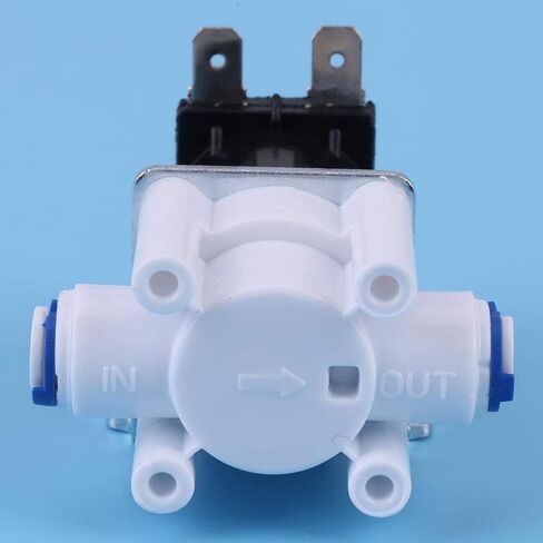 Dc 12v 1/4" Electric Solenoid Valve Inlet Feed Plastic Water Solenoid Valve Quick Connect Normally Close in Saudi Arabia