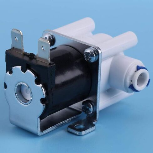 Dc 12v 1/4" Electric Solenoid Valve Inlet Feed Plastic Water Solenoid Valve Quick Connect Normally Close in Saudi Arabia