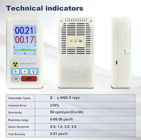 Geiger Counter, Nuclear Radiation Detector, Dosimeter Monitor, Beta Gamma X Ray Tester in Kuwait
