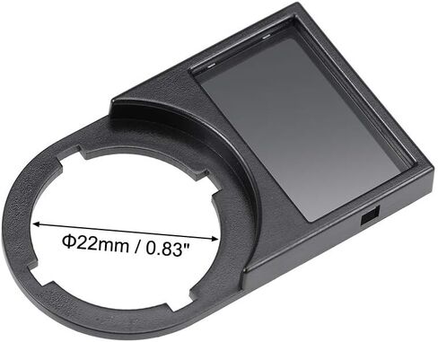 Uxcell 10 قطع 22 ملم قطرها بلاستيك أسود مفتاح زر الضغط لوحة إشعارات مقاومة للغبار in Kuwait