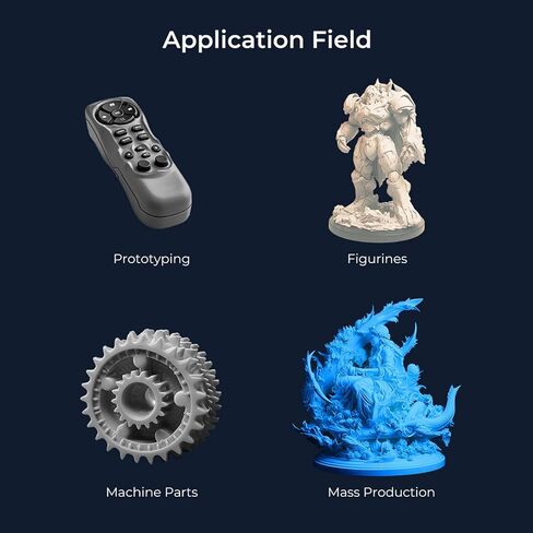 Creality 3D Printer Resin for Halot-Mage, 1kg(2.2lbs) 8K High Precision Resin for 8K LCD 3D Printing, 405nm UV-Curing Resin, Quick Curing, Low Shrinkage, Excellent Fluidity (Grey) in Kuwait