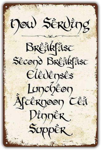 Vintage Style Funny Tin Sign, No Admittance Except on Party Business, Door Sign Gift for LOTR Fans, Metal Signage, 8x12 Inches in Kuwait