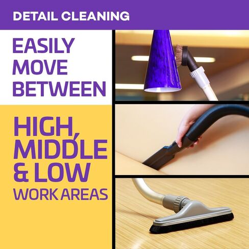 ProTeam MegaVac 10 Quart Backpack Vacuum w/Blower, Felt and Muti-Hard Surface & Blower Tool Kit, Gray in Kuwait