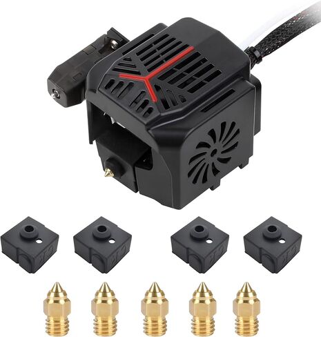 مجموعة هوت ايند الكاملة 3 في 2 نيو من كرياليتي ايندر 3 في 2 نيو مكونة من اجزاء طابعة ثلاثية الابعاد مجمعة مع جوارب وفوهات سيليكون لاندر 3 في 2 نيو واندر 3 ماكس نيو واندر 3 نيو in Kuwait