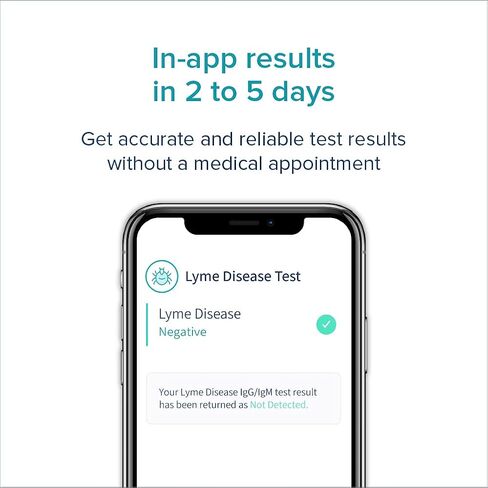 LetsGetChecked - اختبار مرض لايم في المنزل | للأجسام المضادة البوريليا | 100% خاص وآمن | مختبرات CLIA المعتمدة | النتائج عبر الإنترنت خلال 2-5 أيام - (ليس مقرها في نيويورك) in Kuwait