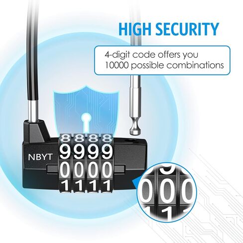 قفل متعدد الاربع ارقام من اوليبيتر، قفل بوابة طويل مقاوم للماء 3.5 انش، قفل مقبض باب الخزانة قابل لاعادة الضبط، قفل للامتعة لخزانة صالة الالعاب الرياضية والمدرسة والخزانة الرياضية وصندوق الادوات in Kuwait