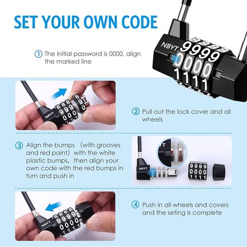 قفل متعدد الاربع ارقام من اوليبيتر، قفل بوابة طويل مقاوم للماء 3.5 انش، قفل مقبض باب الخزانة قابل لاعادة الضبط، قفل للامتعة لخزانة صالة الالعاب الرياضية والمدرسة والخزانة الرياضية وصندوق الادوات in Kuwait