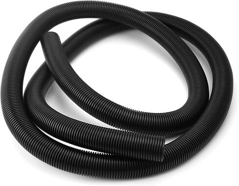 Heyiarbeit 1.13" ID.x 8.2ft Non-Split Corrugated Wire Loom Tubing Flexible Polyethylene Wire Protector Tubing Black 1pcs in Saudi Arabia