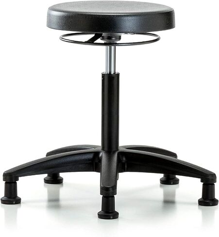 مقعد LabTech Seating LT43857 متوسط ​​الحجم، بولي يوريثين، قاعدة نايلون - ينساب in Kuwait