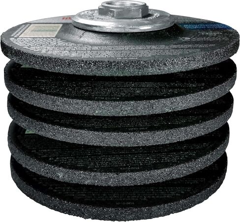 5 قطع من ميلواكي - عجلة تجليح الأسنان المحورية للطحن - جلسان للمعادن والفولاذ المقاوم للصدأ - 11.4 سم × 1.4 سم × 1.5 سم | 11 UNC | مختبئة in Kuwait