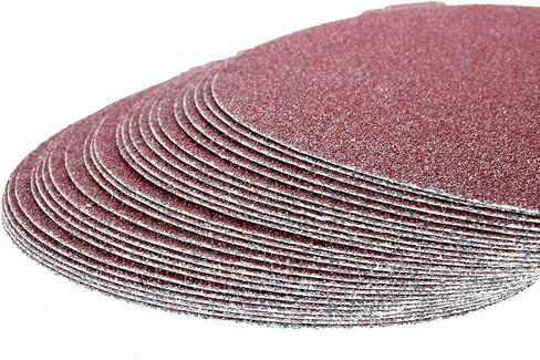 Sand Paper for Car, 50 Pack Premium 6 Inch Sanding Discs, 36 Grit Sanding Paper, Self Adhesive Orbital Sander Pads, PSA Aluminum Oxide Sandpaper Discs, Auto Sandpaper for Wood, Metal, Paint in Saudi Arabia