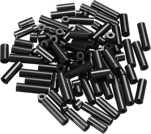 PATIKIL Round Spacer Washer Set, 100 Pack Nylon 2,5,8,10,12mm Length for M3 Screws Block 3D Printer TV Wall Mounting Electrical Outlet, Black in Saudi Arabia