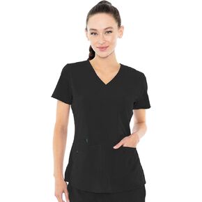 Med Couture Energy Women's Racerback V-Neck Shirttail Scrub Top in Kuwait