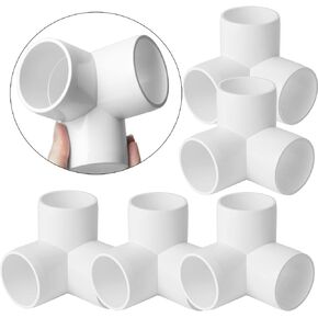 6 عبوات من تركيبات PVC ثلاثية الاتجاهات 1 1/4 بوصة، تجهيزات الكوع PVC لأنابيب SCH40 1 1/4 بوصة PVC، موصل تركيب الأنابيب البلاستيكية من فئة الأثاث لبناء هياكل PVC ومرفقات الحديقة، قفزات رشاقة الكلاب في الدفيئة in Kuwait