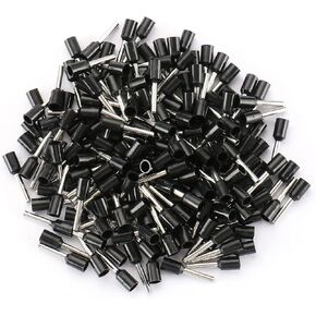 Baomain AWG 16/1.5mm² Wire Copper Crimp Connector Insulated Ferrule Pin Cord End Terminal E1510 Black Pack of 1000 in Kuwait