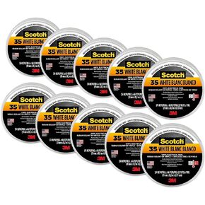 3M 10828-DL-2W 3/4" X 66' White Scotch 35 Professional Electrical Tape in Saudi Arabia