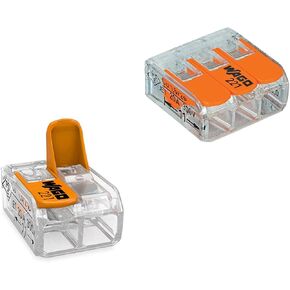 WAGO 221 Series 150 pcs Lever-Nuts Wire Connector Assortment Pack (100) 2-Port 221-412 (50) 3-Port 221-413 in Saudi Arabia