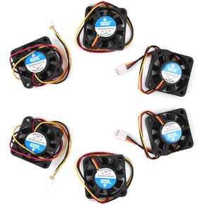FORIOT 6 قطعة 3-Pin DC 12V الكمبيوتر وحدة المعالجة المركزية برودة مروحة تبريد صغيرة 4010 مروحة العادم الصغيرة in Kuwait