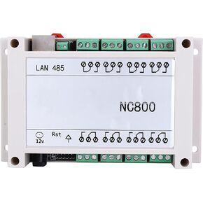 AC 10A 8-Channel Ethernet RJ45 Relay Remote Control Board Module TCP/IP Remote Controller Relay Switch with Case(White) in Saudi Arabia
