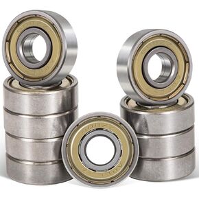 Bonbo 10 Pcs 608ZZ Ball Bearings (8x22x7mm) – Bearing Steel & Double Metal Seal Deep Groove Ball Bearings for Skateboards, Inline Skates, Scooters Etc. in Saudi Arabia