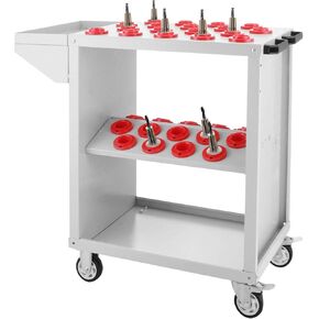 عربة أدوات Mophorn 40 حامل أدوات مستدق، عربة أدوات CNC بسعة 35 عربة خدمة CAT40 BT40 مع عجلات شديدة التحمل (سعة BT40 35) in Kuwait