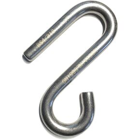 US Stainless Stainless Steel 316 S Hook Open End and Narrow End 3/16" Marine Grade Cunningham in Saudi Arabia