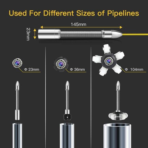 Eyoyo 100ft Pipe Inspection Camera with 9 Inch LCD Monitor, 30M Drain Sewer Camera Industrial Endoscope Video Plumbing System 1000TVL DVR Recorder Pipeline Snake Cam with 8GB SD Card in Saudi Arabia