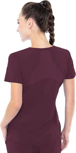 Med Couture Energy Women's Racerback V-Neck Shirttail Scrub Top in Kuwait