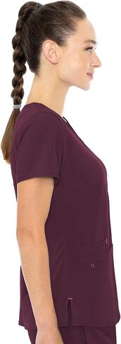 Med Couture Energy Women's Racerback V-Neck Shirttail Scrub Top in Kuwait