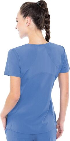 Med Couture Energy Women's Racerback V-Neck Shirttail Scrub Top in Kuwait