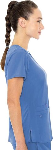 Med Couture Energy Women's Racerback V-Neck Shirttail Scrub Top in Kuwait