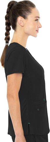 Med Couture Energy Women's Racerback V-Neck Shirttail Scrub Top in Kuwait