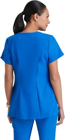 BARCO Grey's Anatomy Scrubs - Lilah Maternity Scrub Top for Women, Mock Wrap Front, Fitted Back Women's Scrub Top in Saudi Arabia
