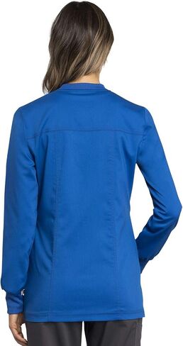 Cherokee Women Warm Up Scrubs Jacket Modern Classic Fit with Zip Front WW305AB in Saudi Arabia