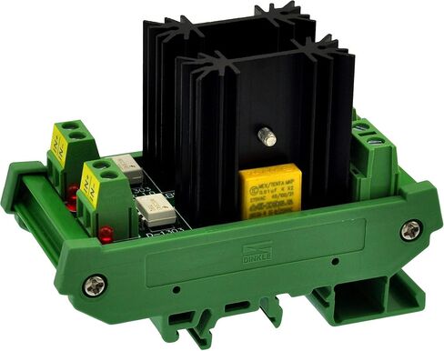 CZH-LABS DIN Rail Mount 8 Amp Solid State Relay SSR Module, in 4~32VDC, Out 100~240VAC. (1 Channel) in Saudi Arabia