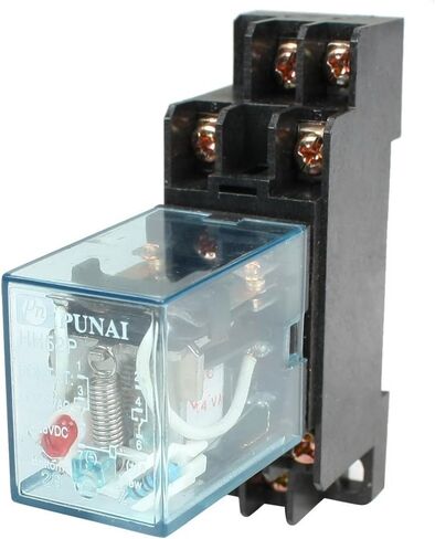 URBEST HH52P AC 24V Coil DPDT 8 Pins Electromagnetic Power Relay w DYF08A Base in Saudi Arabia