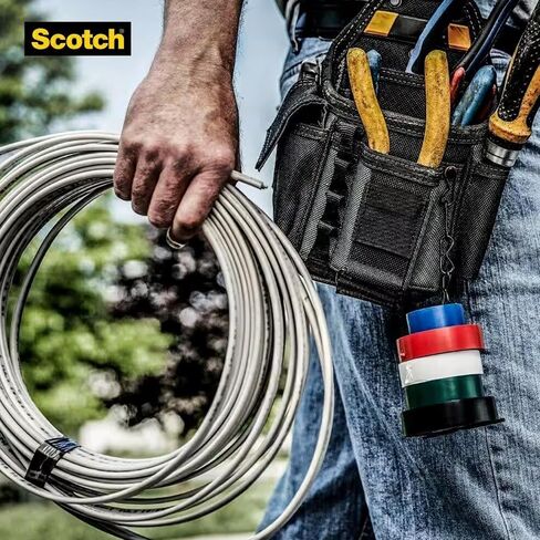 3M شريط كهربائي احترافي 35 سكوتش ابيض 10828-DL-2W 3/4 انش × 66 قدم in Saudi Arabia