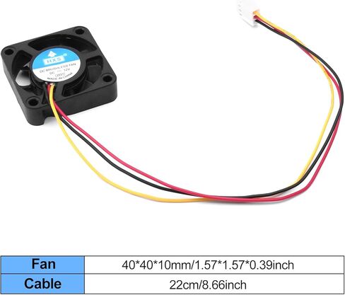 FORIOT 6 قطعة 3-Pin DC 12V الكمبيوتر وحدة المعالجة المركزية برودة مروحة تبريد صغيرة 4010 مروحة العادم الصغيرة in Kuwait