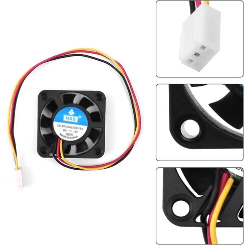 FORIOT 6 قطعة 3-Pin DC 12V الكمبيوتر وحدة المعالجة المركزية برودة مروحة تبريد صغيرة 4010 مروحة العادم الصغيرة in Kuwait