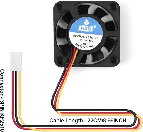 FORIOT 6 قطعة 3-Pin DC 12V الكمبيوتر وحدة المعالجة المركزية برودة مروحة تبريد صغيرة 4010 مروحة العادم الصغيرة in Kuwait