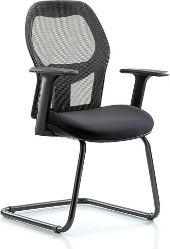 LabTech Seating LT42738 Guest Executive - كرسي ارتفاع المكتب، شبكي، قاعدة من النايلون - أذرع in Kuwait