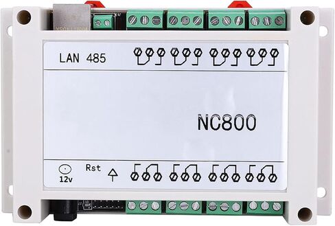 AC 10A 8-Channel Ethernet RJ45 Relay Remote Control Board Module TCP/IP Remote Controller Relay Switch with Case(White) in Saudi Arabia