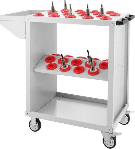 عربة أدوات Mophorn 40 حامل أدوات مستدق، عربة أدوات CNC بسعة 35 عربة خدمة CAT40 BT40 مع عجلات شديدة التحمل (سعة BT40 35) in Kuwait